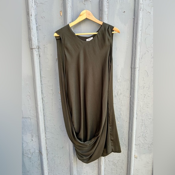 Helmut Lang Green sleeveless shift, size 8 - Picture 1 of 8